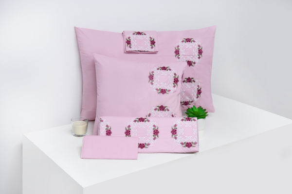Floral Embroidered Bed Sheet