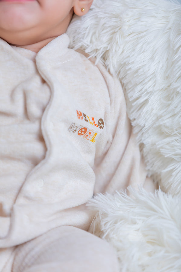Hello world Baby Romper