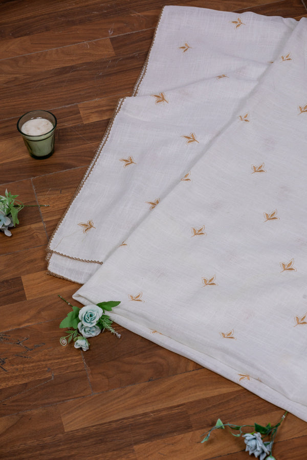 مفرش سفره كتان مطرز