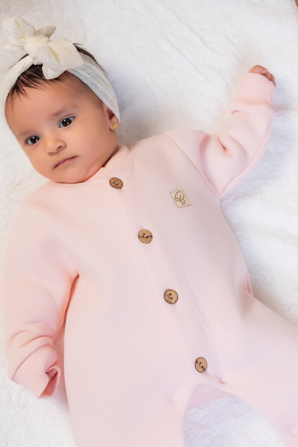 Wooden Buttons Baby Romper
