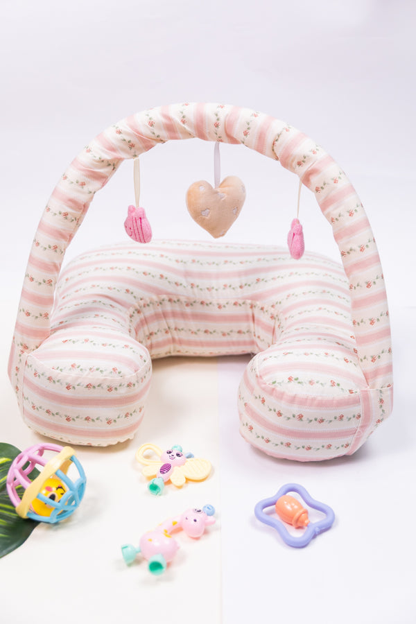 Baby Sitting Training Pillow with Toy Stand